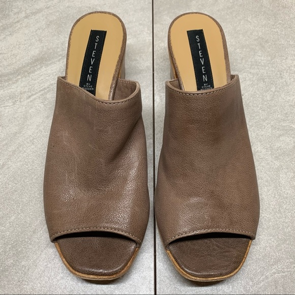 Steven by Steve Madden leather block heel slide 39 - Picture 5 of 15